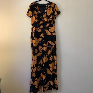 ModCloth Floral Jumpsuit